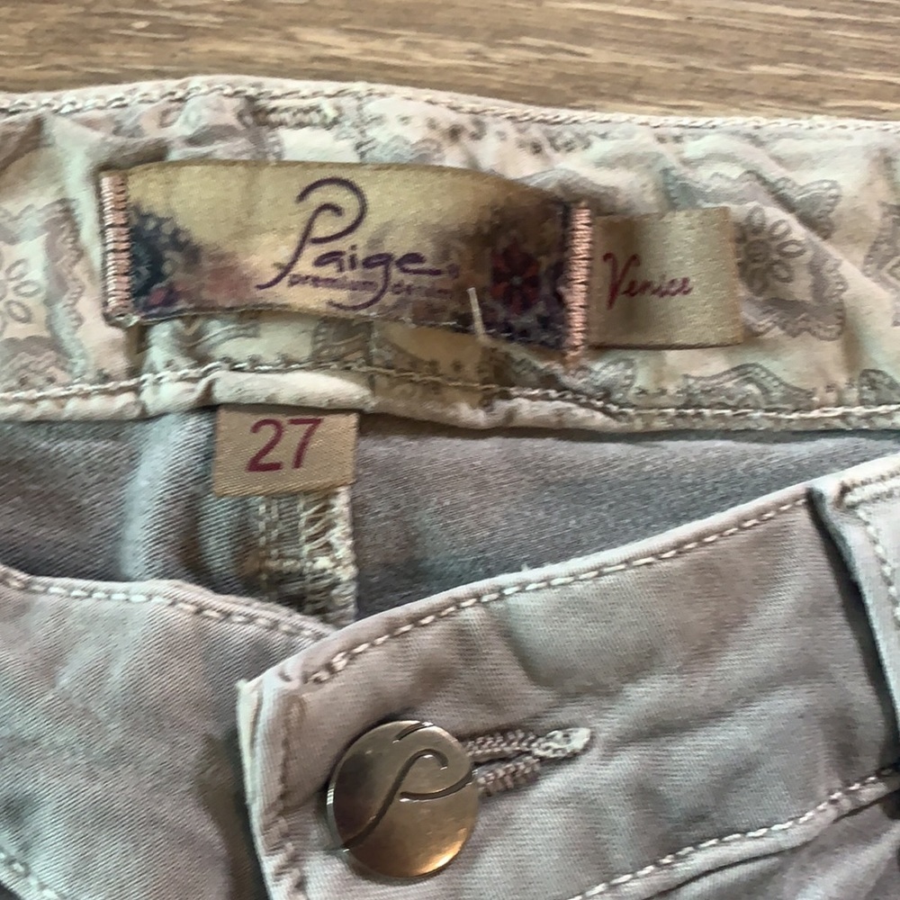 Paige Venice crop low rise pant- stretchy! Size 27 - Picture 2 of 3